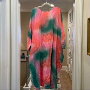 State the Label Hand Painted maxi dress - sz XXL